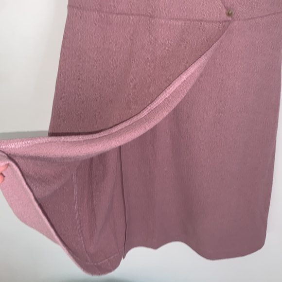 Madewell | Cross Front Lavender button Wrap Dress Size Small - Picture 8 of 10